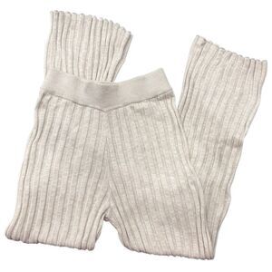 Ragdoll LA Knit Flare Pant in the color White Melange Size Small